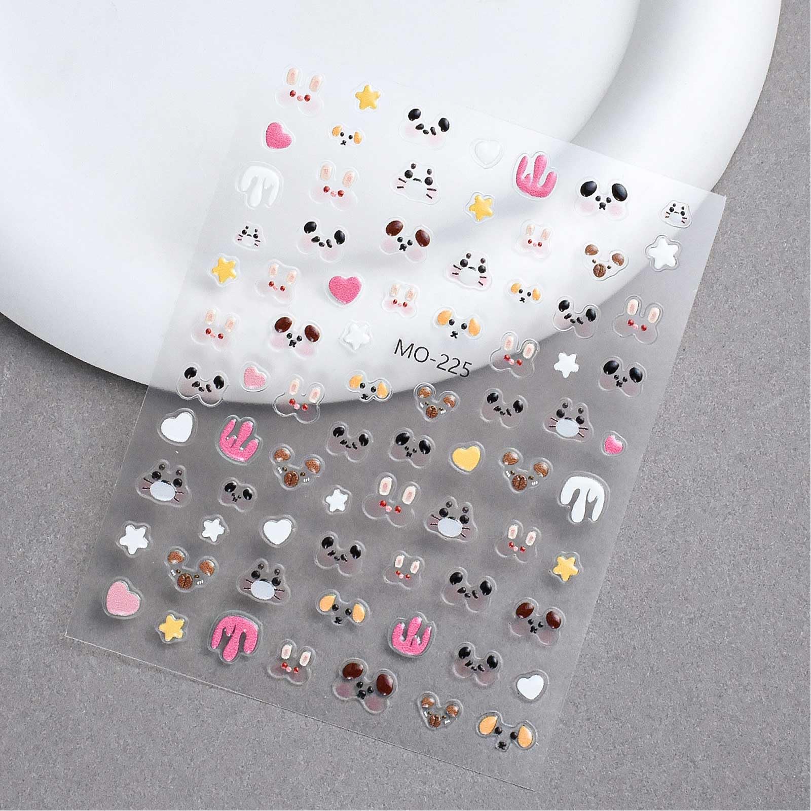 Amazon.co.jp: ネイルシール 6個セット 肉球 動物 ネイル用 猫 押し花